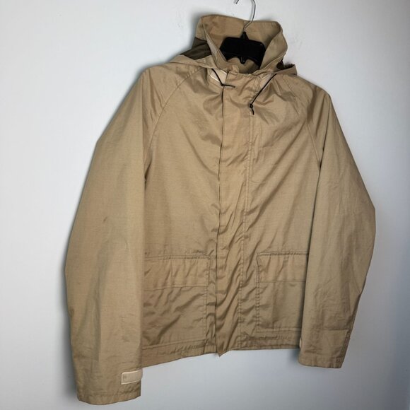 Orvis Vintage 1980s Gore-Tex Hooded Shell Waterproof Jacket Tan Size L Fishing - Picture 3 of 13